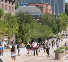 Students on Campus from Syracuse University
